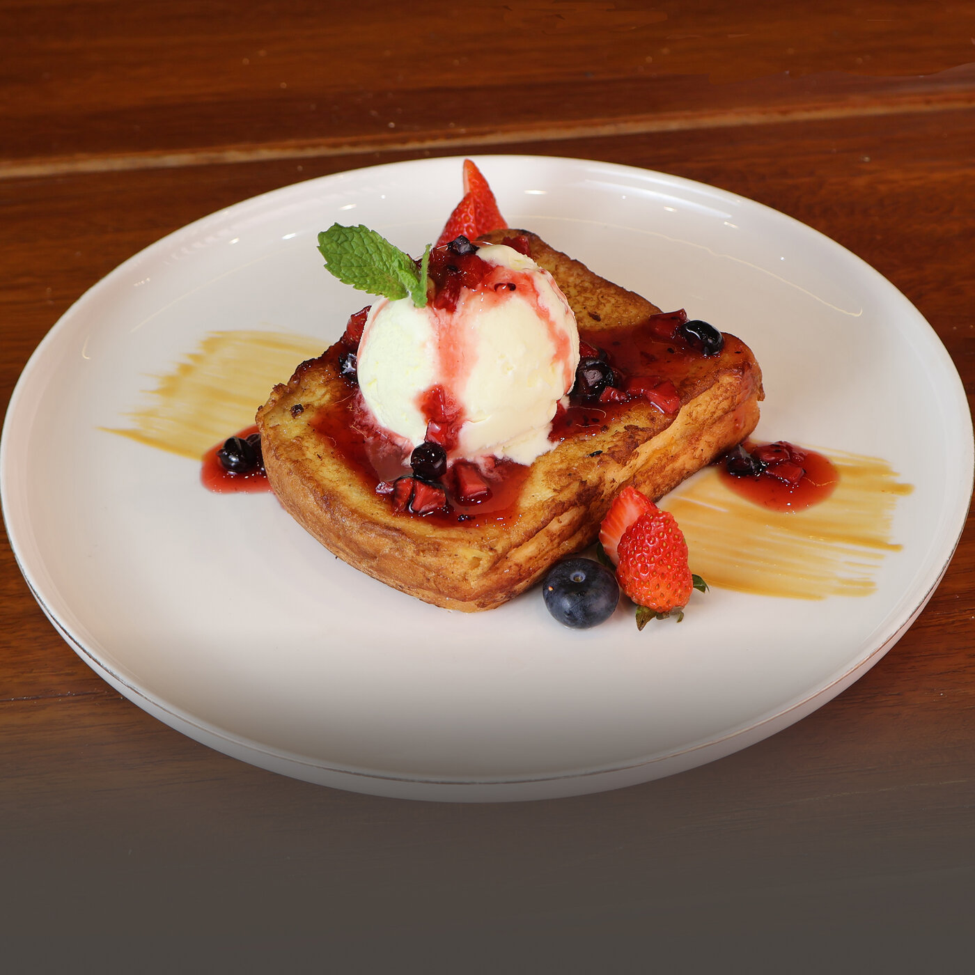 French Toast with Ice Cream